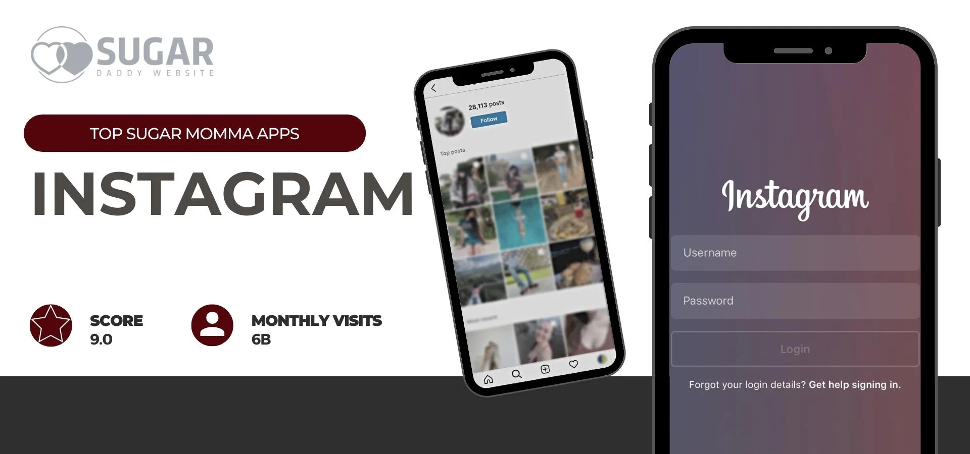Sugar momma app - Instagram
