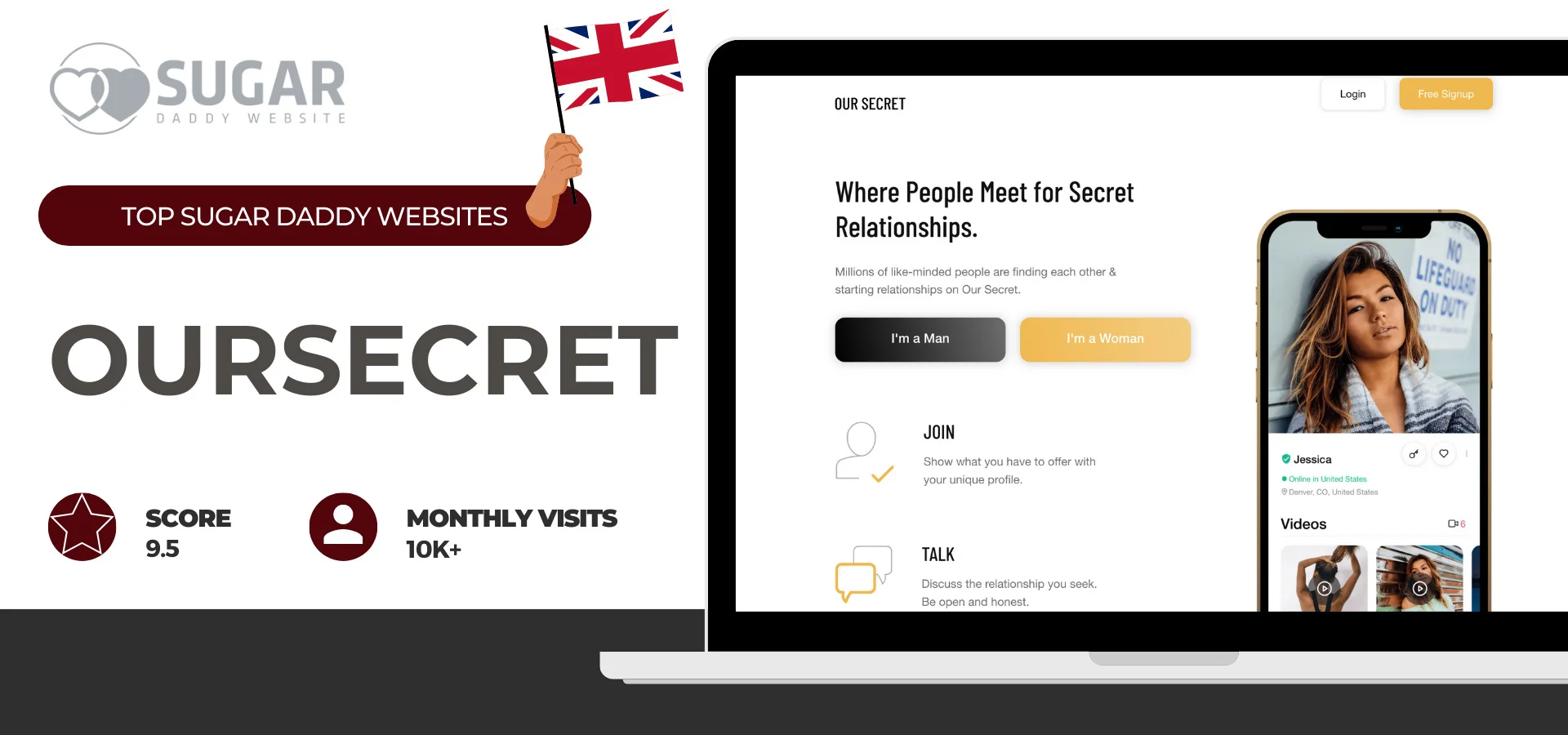 Sugar daddy site in UK - OurSecret